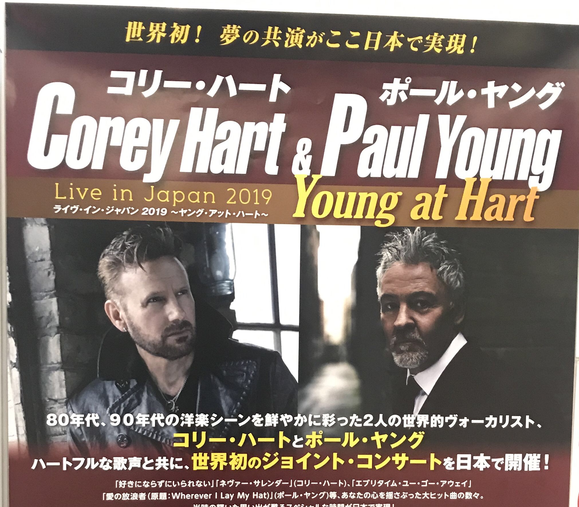 コリー ハートとポール ヤング Live In Japan2019 Young At Hart Americanpie コリー ハートとポール ヤング Live In Japan2019 Young At Hart Americanpie